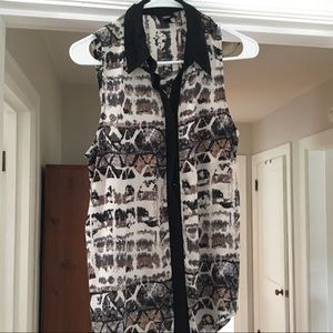 Black and Brown Blouse